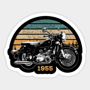 1955 R69 Vintage Motorcycle Design Sticker